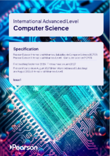 Pearson Edexcel International A Level Computer Science Specification
